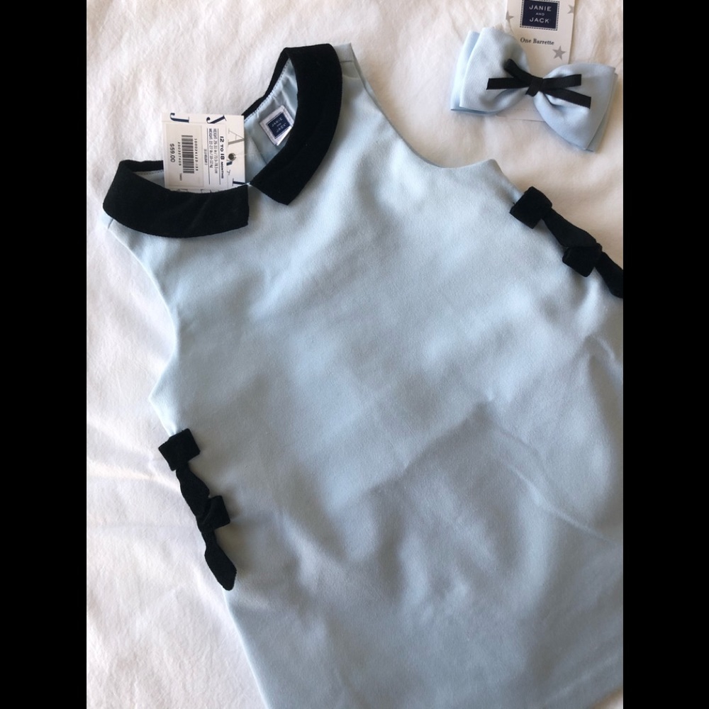 Janie and Jack 12-18 mo. Toddler Dress & Barrette